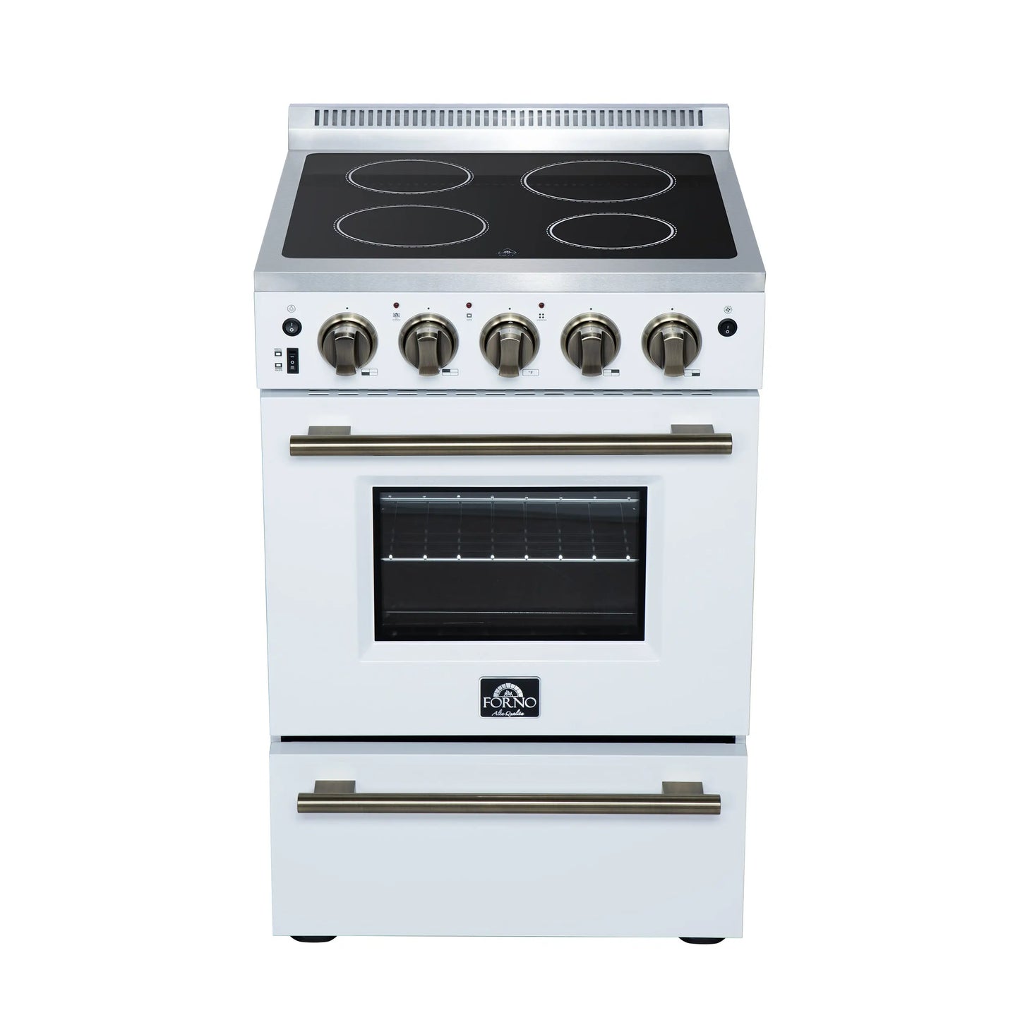 Forno Loiano 24 Inch Freestanding Electric Range in White FORNO
