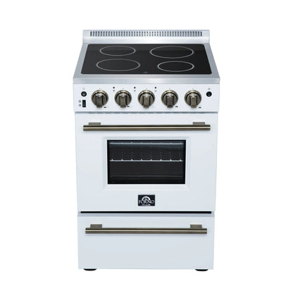 Forno Loiano 24 Inch Freestanding Electric Range in White FORNO