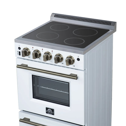 Forno Loiano 24 Inch Freestanding Electric Range in White FORNO