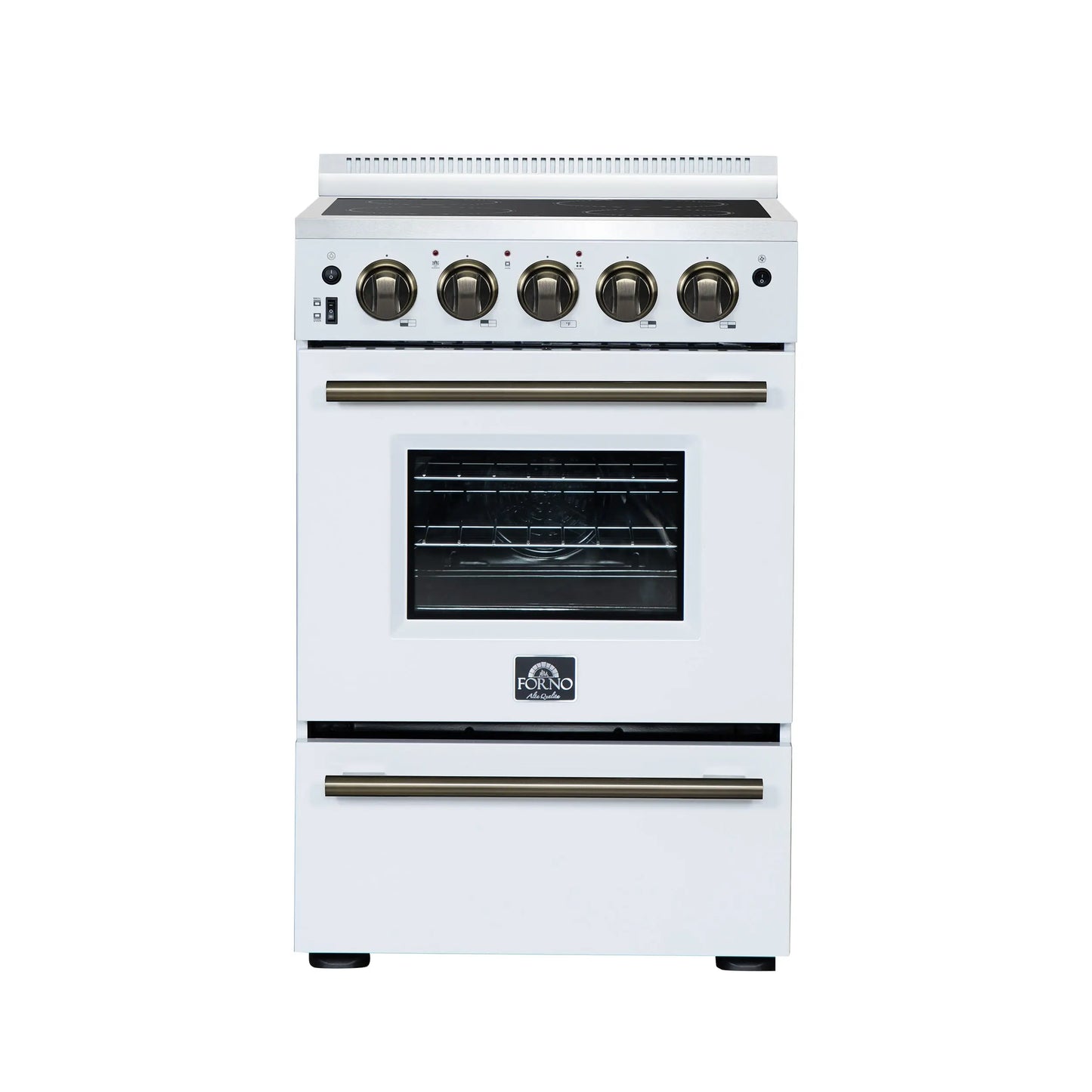 Forno Loiano 24 Inch Freestanding Electric Range in White FORNO
