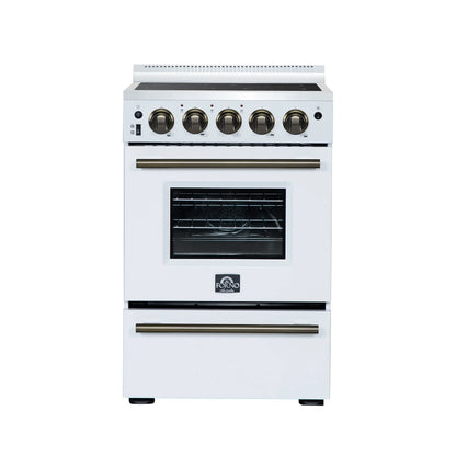 Forno Loiano 24 Inch Freestanding Electric Range in White FORNO