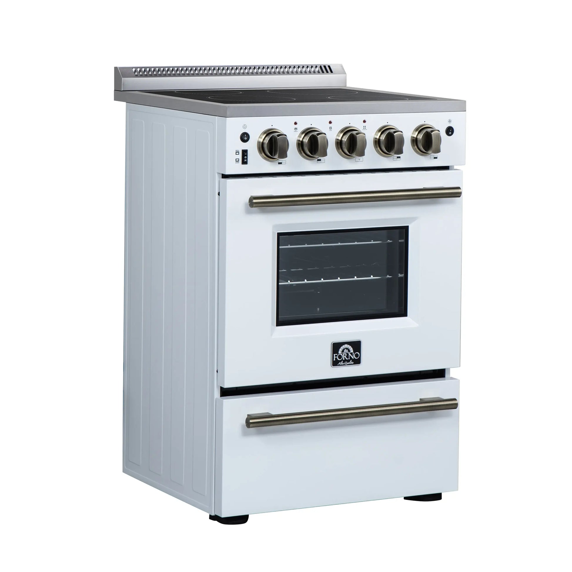 Forno Loiano 24 Inch Freestanding Electric Range in White FORNO