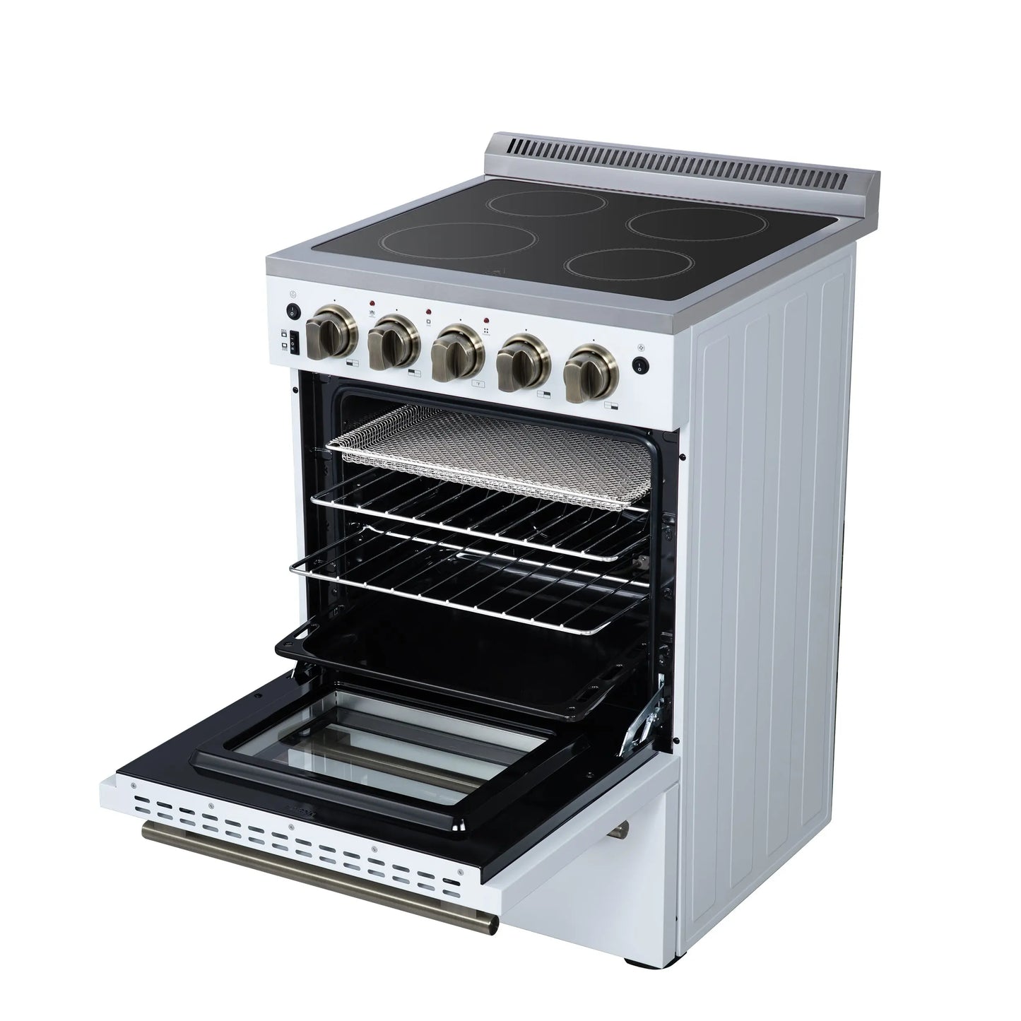 Forno Loiano 24 Inch Freestanding Electric Range in White FORNO