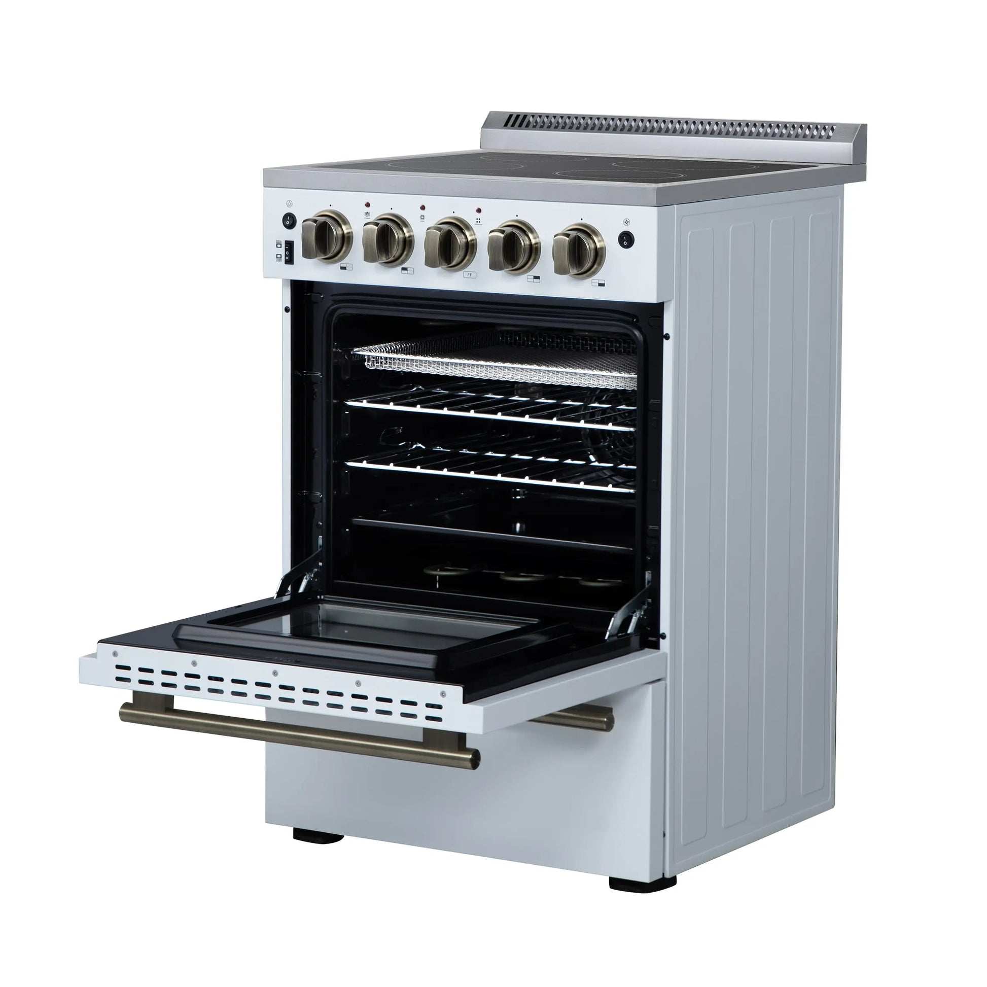 Forno Loiano 24 Inch Freestanding Electric Range in White FORNO