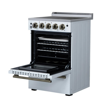 Forno Loiano 24 Inch Freestanding Electric Range in White FORNO