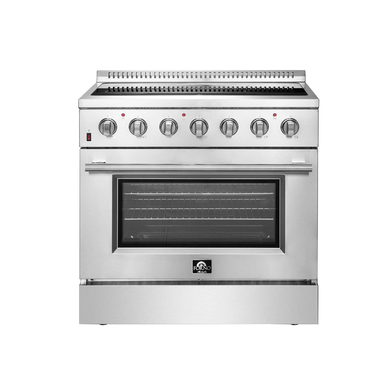 Forno Galiano 36-Inch Freestanding Electric Range, True Convection, Energy Efficient FORNO