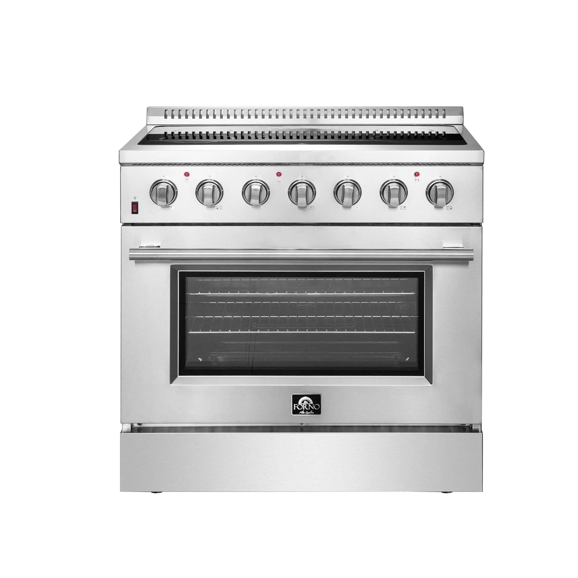 Forno Galiano 36-Inch Freestanding Electric Range, True Convection, Energy Efficient FORNO