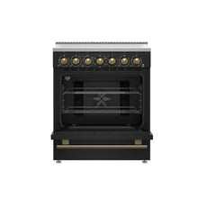 Forno Paolo 30-Inch Freestanding Electric Range, Black, 4.38 cu.ft, True Convection Oven, Energy Efficient FORNO