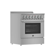 Forno Paolo 30-Inch Freestanding Electric Range, Stainless Steel, 4.38 cu.ft, True Convection Oven, Energy Efficient FORNO
