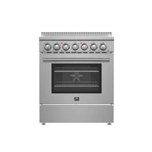 Forno Paolo 30-Inch Freestanding Electric Range, Stainless Steel, 4.38 cu.ft, True Convection Oven, Energy Efficient FORNO