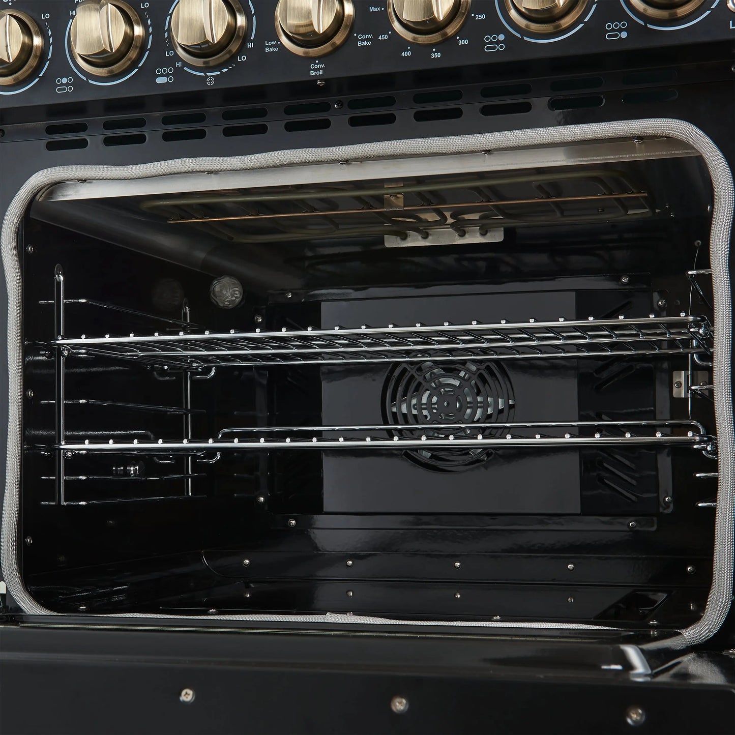 Forno Paolo 30-Inch Freestanding Electric Range, Black, 4.38 cu.ft, True Convection Oven, Energy Efficient FORNO