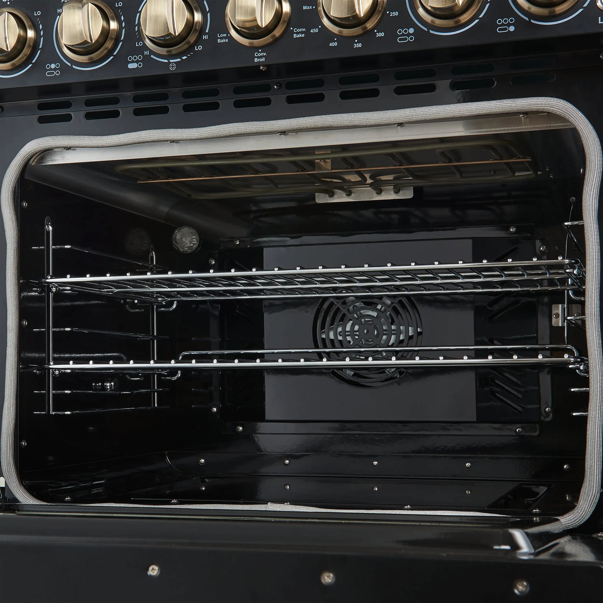 Forno Paolo 30-Inch Freestanding Electric Range, Black, 4.38 cu.ft, True Convection Oven, Energy Efficient FORNO