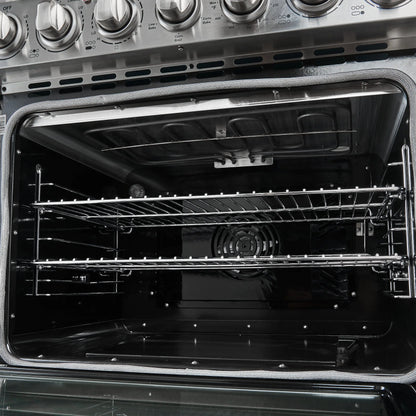 Forno Paolo 30-Inch Freestanding Electric Range, Stainless Steel, 4.38 cu.ft, True Convection Oven, Energy Efficient FORNO