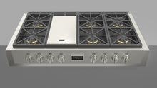 Fulgor Milano 48″ Sofia All Gas Rangetop, 6 Burners, Griddle F6GRT486GS1