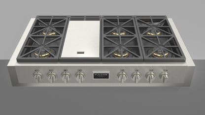 Fulgor Milano 48″ Sofia All Gas Rangetop, 6 Burners, Griddle F6GRT486GS1