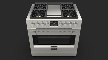 36” DUAL FUEL PRO RANGE WITH GRIDDLE | Fulgor Milano fulgor-milano