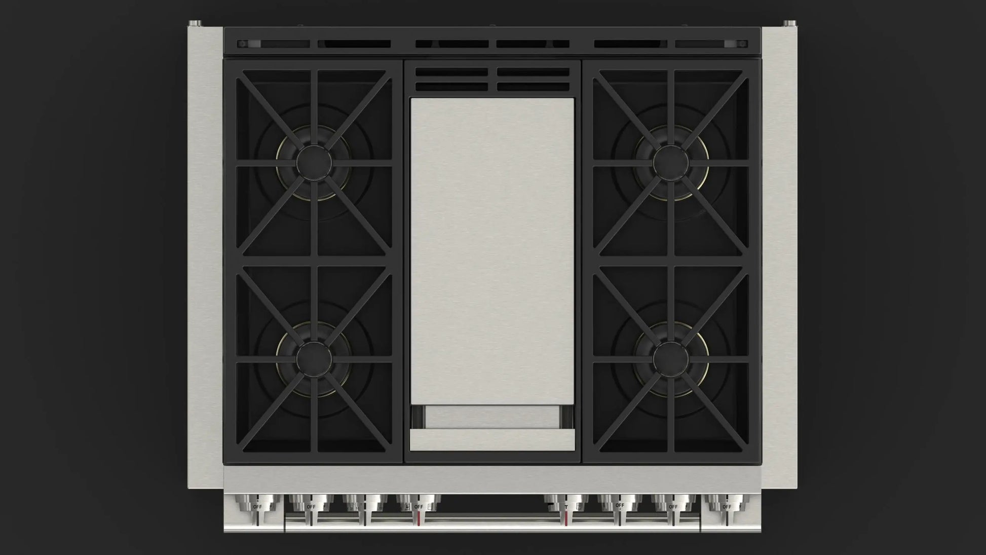 36” DUAL FUEL PRO RANGE WITH GRIDDLE | Fulgor Milano fulgor-milano
