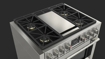 36” DUAL FUEL PRO RANGE WITH GRIDDLE | Fulgor Milano fulgor-milano