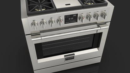 36” DUAL FUEL PRO RANGE WITH GRIDDLE | Fulgor Milano fulgor-milano