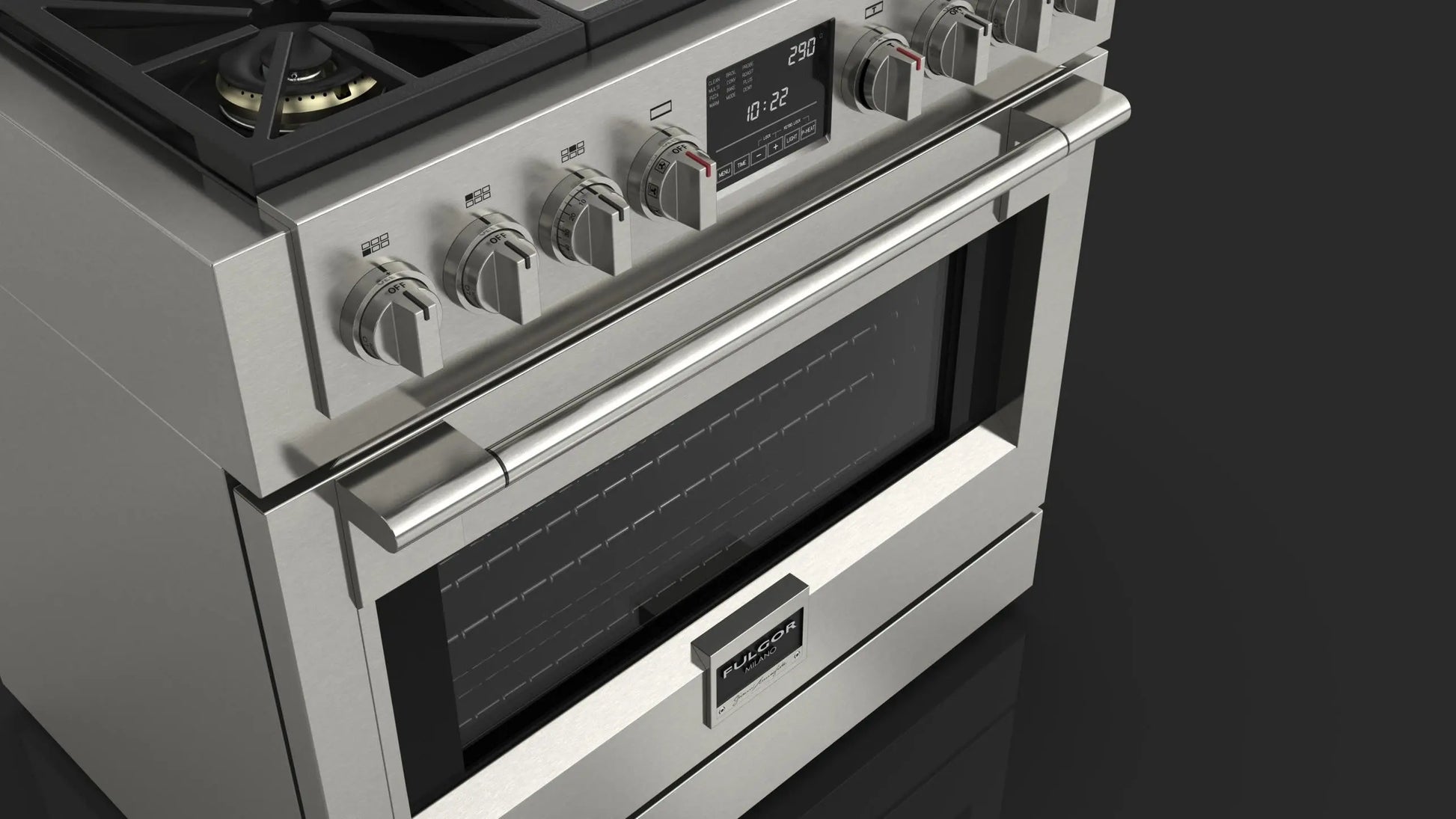 36” DUAL FUEL PRO RANGE WITH GRIDDLE | Fulgor Milano fulgor-milano