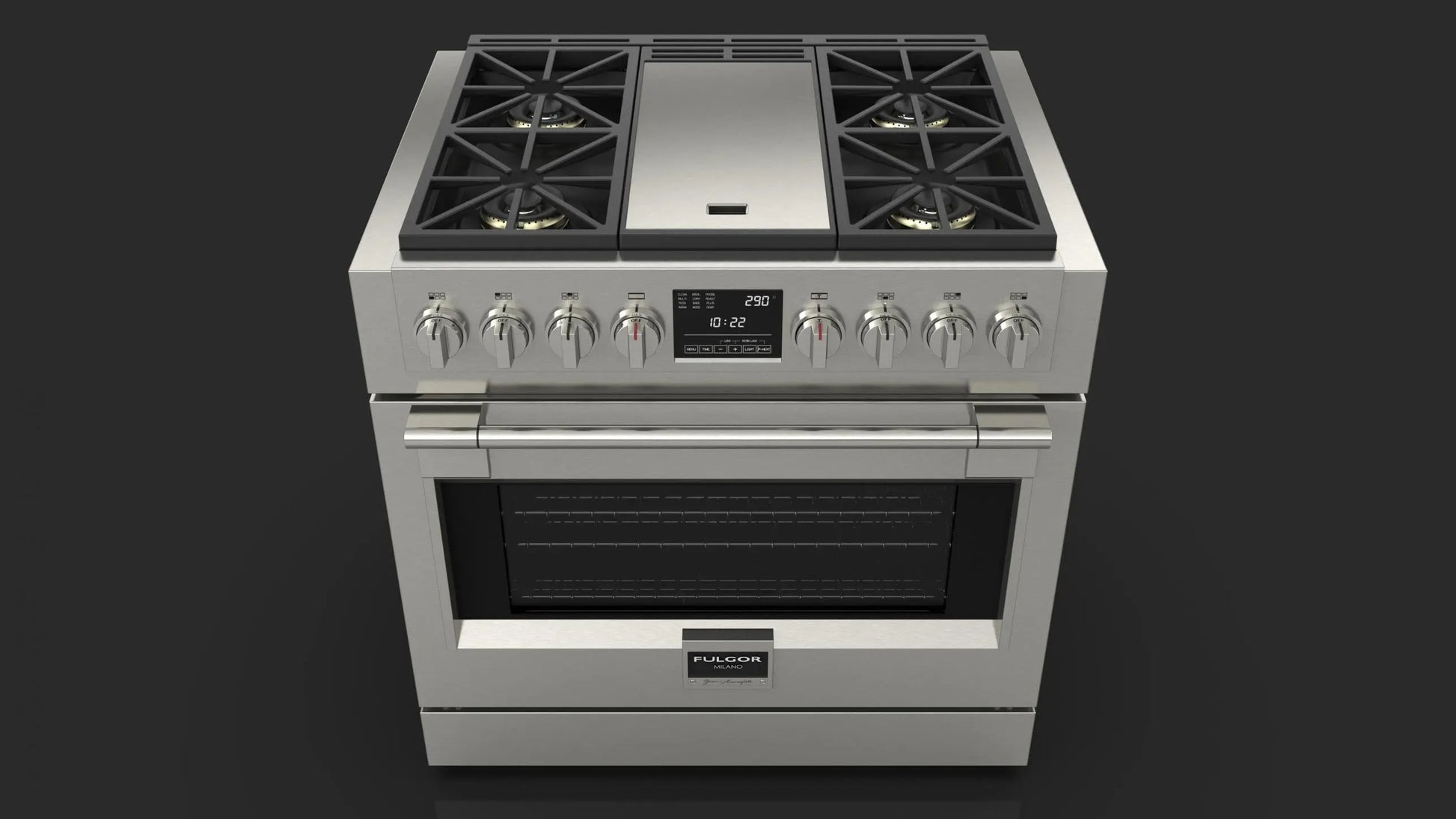 36” DUAL FUEL PRO RANGE WITH GRIDDLE | Fulgor Milano fulgor-milano