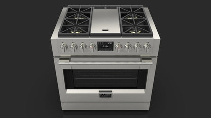 36” DUAL FUEL PRO RANGE WITH GRIDDLE | Fulgor Milano fulgor-milano