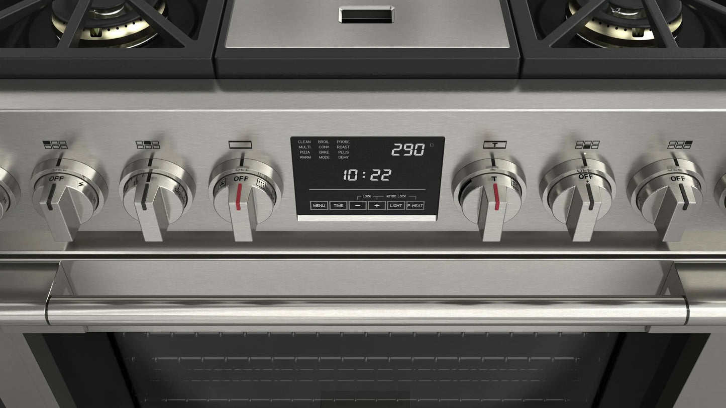 36” DUAL FUEL PRO RANGE WITH GRIDDLE | Fulgor Milano fulgor-milano