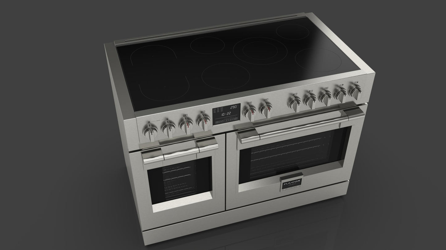 Fulgor Milano Sofia 48-Inch Professional Induction Range All Glass Surface