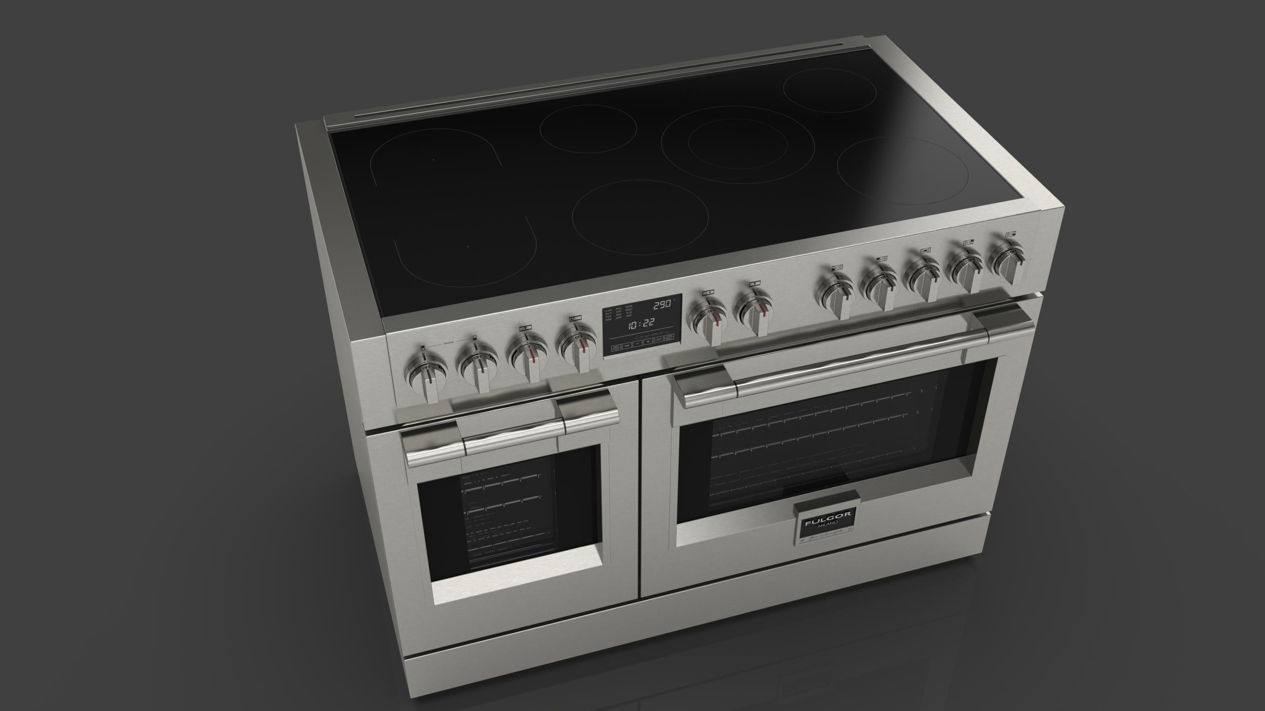 Fulgor Milano Sofia 48-Inch Professional Induction Range All Glass Surface