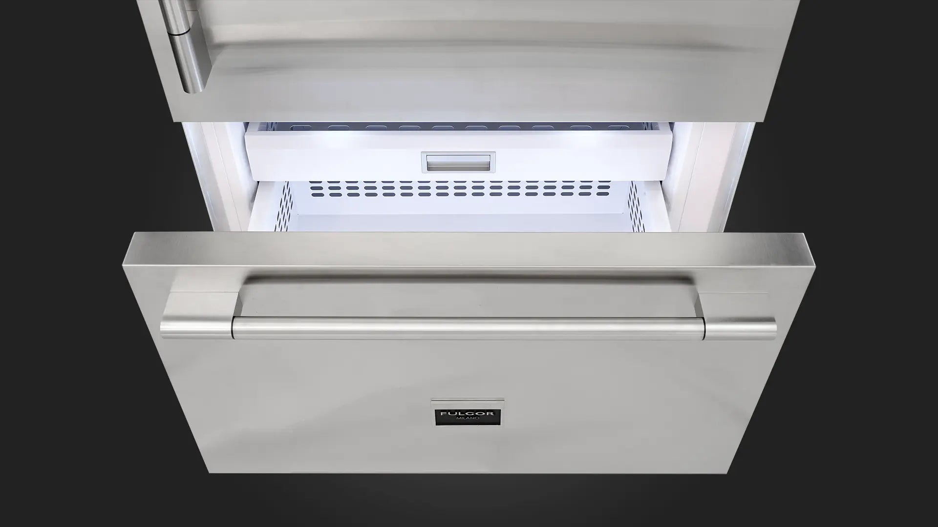Fulgor Milano 36 Inch Built-In Bottom Freezer Refrigerator, Stainless Steel ITECH APPLIANCES