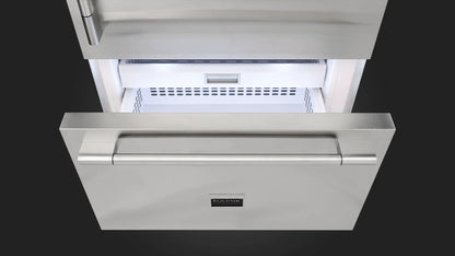 Fulgor Milano 36 Inch Built-In Bottom Freezer Refrigerator, Stainless Steel ITECH APPLIANCES