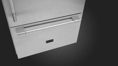 Fulgor Milano 36 Inch Built-In Bottom Freezer Refrigerator, Stainless Steel ITECH APPLIANCES