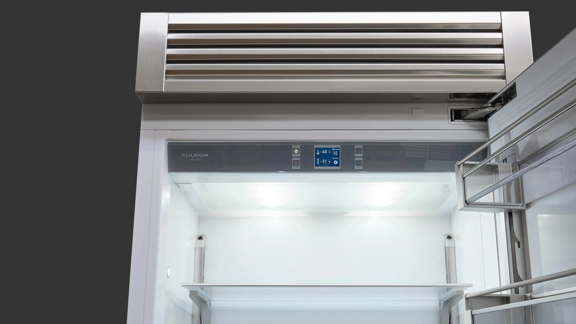 Fulgor Milano 36 Inch Built-In Bottom Freezer Refrigerator, Stainless Steel ITECH APPLIANCES