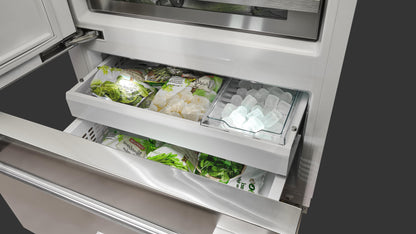 Fulgor Milano 700 Series 36 in. 18.5 Cu. Ft. Stainless Steel Counter Depth Bottom Freezer Refrigerator