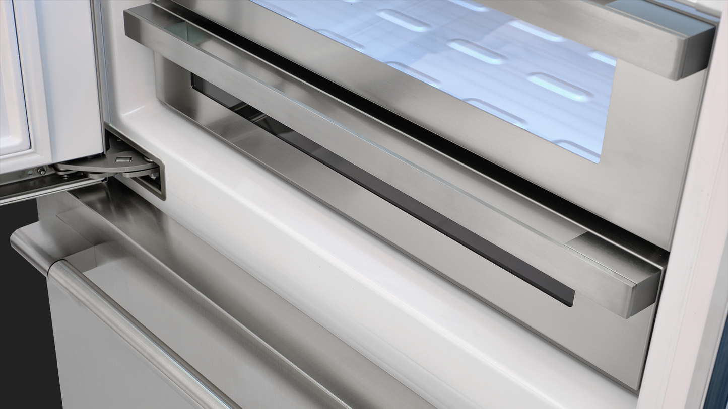 Fulgor Milano 700 Series 36 in. 18.5 Cu. Ft. Stainless Steel Counter Depth Bottom Freezer Refrigerator