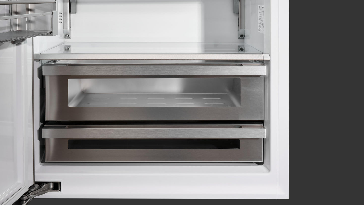 Fulgor Milano 700 Series 36 in. 18.5 Cu. Ft. Stainless Steel Counter Depth Bottom Freezer Refrigerator