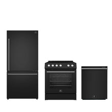 FORNO Premium 3-Piece Kitchen Bundle - Leonardo Espresso 30" Black Range, 31" Black Bottom Freezer Refrigerator, 24" Black Built-In Dishwasher - FBDL-007-02US Forno vendors US