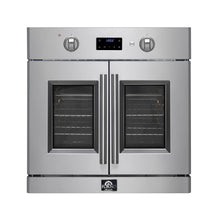 Forno Asti 30-Inch French Door Electric Wall Oven in Stainless Steel, 3.68 cu. ft. True Convection, 3,600W, Air Fry, Sous Vide, Self-Clean FORNO