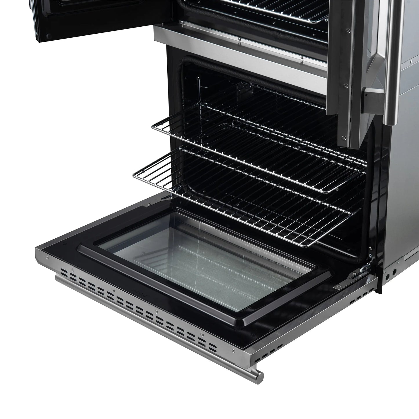 Forno Asti 30-Inch Double Electric Wall Oven with Upper French Doors in Stainless Steel, 7.36 cu. ft. FORNO