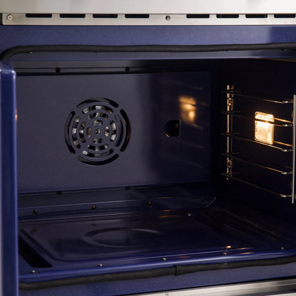 Forno Gallico 30-Inch Electric French Door Wall Oven, Stainless Steel, True Convection, Air Fry, Self-Cleaning FORNO