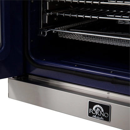 Forno Gallico 30-Inch Electric French Door Wall Oven, Stainless Steel, True Convection, Air Fry, Self-Cleaning FORNO
