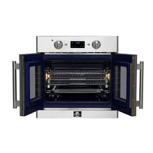 Forno Gallico 30-Inch Electric French Door Wall Oven, Stainless Steel, True Convection, Air Fry, Self-Cleaning FORNO