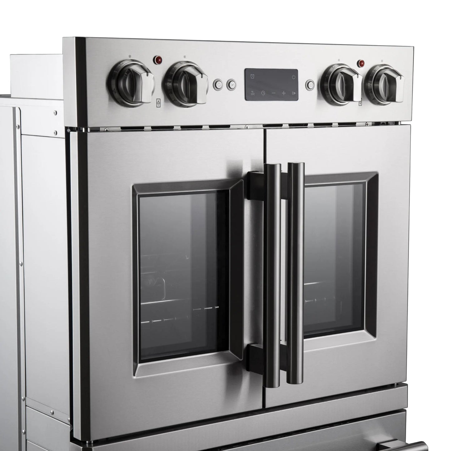 Forno Gallico 30-Inch Electric French Door Double Oven, Stainless Steel, Convection Cooking, Touch Control Panel, Self-Cleaning Function FORNO