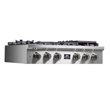 Forno Spezia Alta Qualita 36-Inch Pro-Style Gas Rangetop, Stainless Steel, 6 Sealed Burners, Continuous Cast Iron Grates, High Heat Output FORNO
