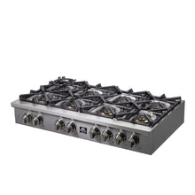 Forno Spezia Alta Qualita 48-Inch Pro-Style Gas Rangetop, Stainless Steel, 8 Sealed Burners, Continuous Cast Iron Grates, High Heat Output FORNO