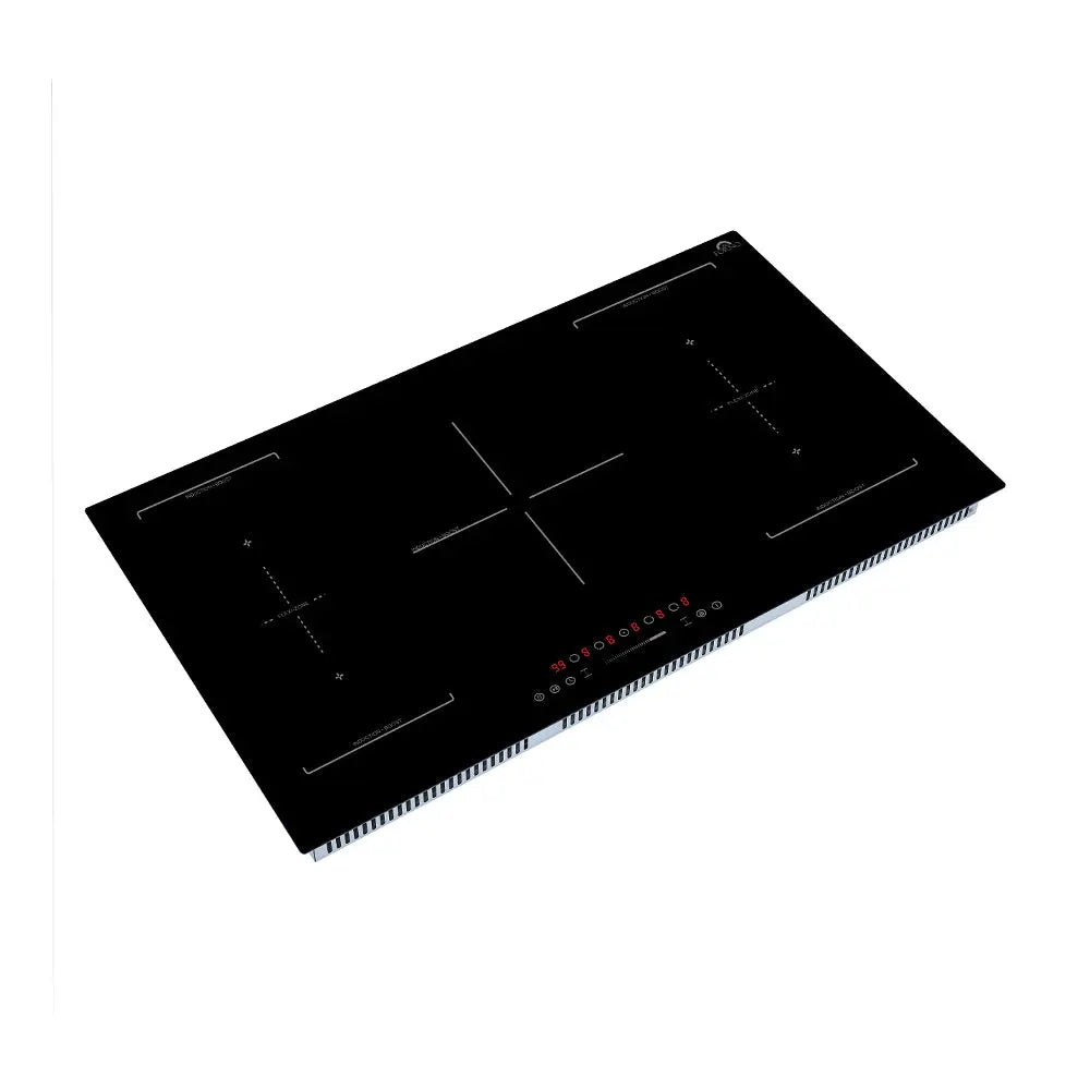 Forno Ornonzo 36-Inch Induction Cooktop, 5 Zones, 2 Flex-Zones, 10,200W Total Power, Touch Control, 9 Power Levels FORNO