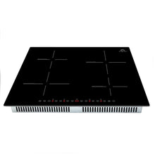 Forno Parco 24-Inch Induction Cooktop, 4 Zones, 7,200W Total Power, Touch Control, 9 Power Levels, Booster Function FORNO