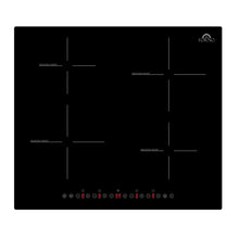 Forno Parco 24-Inch Induction Cooktop, 4 Zones, 7,200W Total Power, Touch Control, 9 Power Levels, Booster Function FORNO