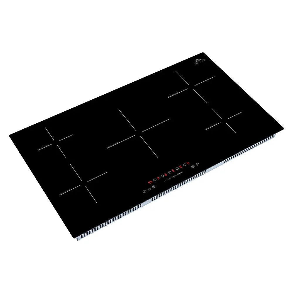 Forno Parco 36-Inch Induction Cooktop, 5 Zones, 10,200W Total Power, Touch Control, 9 Power Levels, Booster Function FORNO