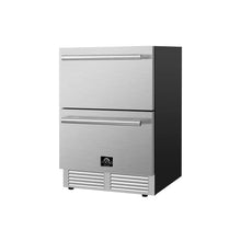 Forno Cosenza 24" Built-In Indoor/Outdoor Drawer Freezer with Ice Maker, 4.69 cu.ft. FORNO